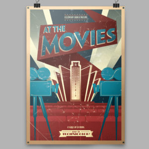 At the Movie Vintage Poster Design